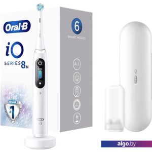 Электрическая зубная щетка Oral-B iO 8 (белый, 1 насадка)