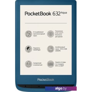 Электронная книга PocketBook 632 Aqua