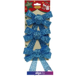 Елочная игрушка Серпантин Голубая лагуна 3 шт (голубой) 185-0455