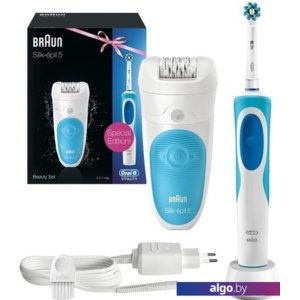 Эпилятор Braun Silk-epil 5 5-511 Wet&Dry + Oral-B Vitality Cross Action D12.513