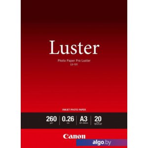 Фотобумага Canon Luster Photo Paper Pro LU-101 A3 260 гм/2 20 л 6211B007