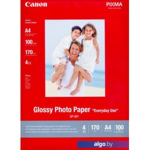 Фотобумага Canon Photo Paper Everyday Use Glossy GP-501 A4 170 гм2 100 л