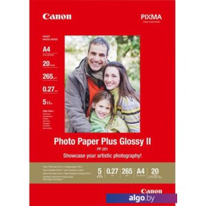 Фотобумага Canon Photo Paper Plus Glossy II PP-201 А4 265 г/м2 20 л 2311B019