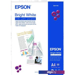 Фотобумага Epson Bright White Ink Jet Paper A4 90г/м2 50л (C13S041749)