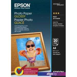 Фотобумага Epson Photo Paper Glossy A4 200 г/м2 20 л (C13S042538)