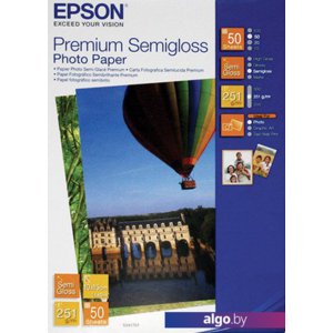 Фотобумага Epson Premium Semigloss Photo Paper 10х15 50 листов (C13S041765)