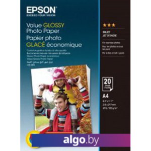 Фотобумага Epson Value Glossy Photo Paper A4 183 г/м2 20 листов [C13S400035]