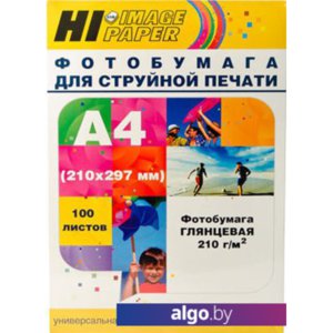 Фотобумага Hi-Black Hi-Image глянцевая А4, 210 г/м2, 100 л [A200402U]