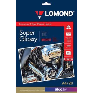 Фотобумага Lomond Bright Super Glossy A4 220 г/м2 20 л 1102100