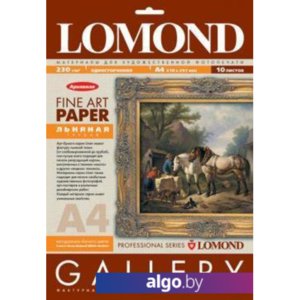 Фотобумага Lomond Coarse-Linen Natural White Archive A4 230 г/кв.м. 10 л (0913241)