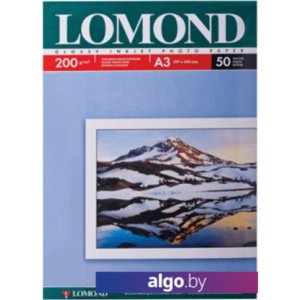 Фотобумага Lomond Глянцевая А3 200 г/кв.м. 50 листов (0102024)