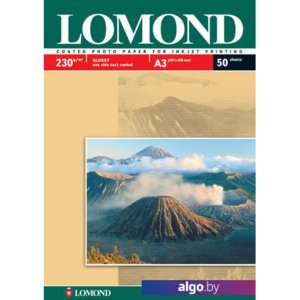 Фотобумага Lomond Глянцевая А3 230 г/кв.м. 50 листов (0102025)