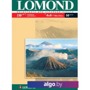 Фотобумага Lomond глянцевая одностор. 4"x6" 230 г/кв.м. 50 л (0102087)