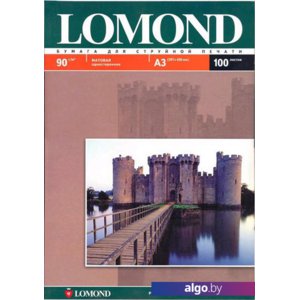 Фотобумага Lomond Матовая А3 90 г/кв.м. 100 листов (0102011)