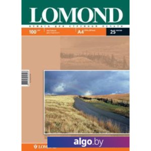 Фотобумага Lomond Матовая двухстороняя А4 100 г/кв.м. 25 листов (0102038)