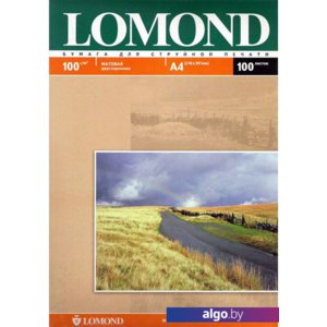 Фотобумага Lomond матовая двусторонняя A4 100 г/кв.м. 100 листов (0102002)