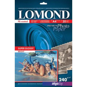 Фотобумага Lomond Суперглянцевая A4 240 г/кв.м. 20 л (1105100)