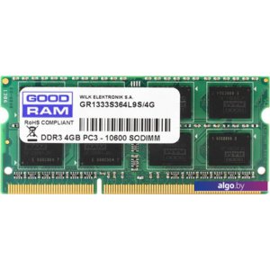 Оперативная память GOODRAM 4GB DDR3 SO-DIMM PC3-10600 (GR1333S364L9S/4G)