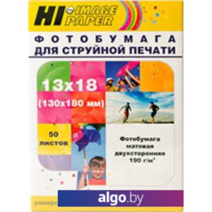 Фотобумага Hi-Black Hi-Image Матовая двусторонняя 13x18 190 г/кв.м. 50 л [A211793]