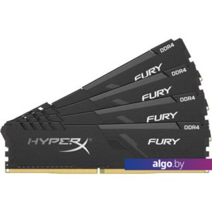 Оперативная память HyperX Fury 4x16GB DDR4 PC4-25600 HX432C16FB4K4/64