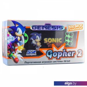 Игровая приставка Retro Genesis Gopher 2 (черный/синий)