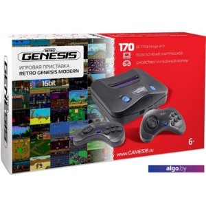 Игровая приставка Retro Genesis Modern (2 проводных геймпада, 170 игр)