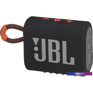 Беспроводная колонка JBL Go 3 (черный/оранжевый)