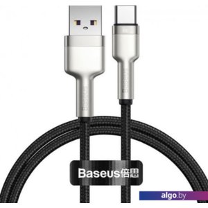 Кабель Baseus Cafule Series Metal Data Cable USB Type-A - Type-C 66W CAKF000101 (1 м, черный)