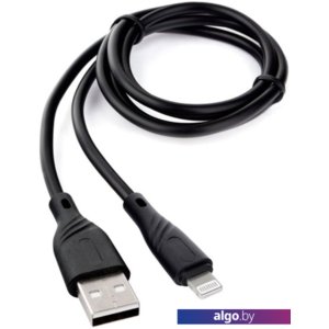 Кабель Cablexpert USB Type-A - Lightning CCB-USB-AMAPO1-1MB (1 м, черный)