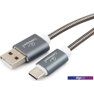 Кабель Cablexpert USB Type-A - USB Type-C CC-G-USBC02Gy-1.8M (1.8 м, титан)