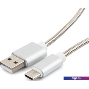 Кабель Cablexpert USB Type-A - USB Type-C CC-G-USBC02S-1.8M (1.8 м, серебро)