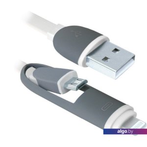 Кабель Defender USB10-03BP (белый) [87493]