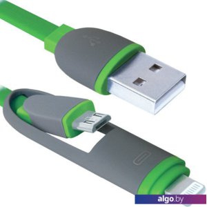 Кабель Defender USB10-03BP (зеленый) [87489]