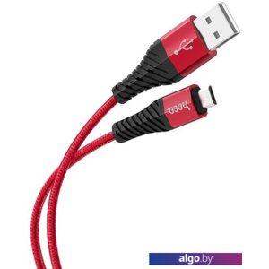 Кабель Hoco X38 microUSB 1 м (красный)