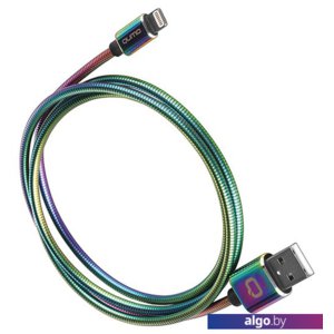 Кабель QUMO USB Type-A - Lightning 24252 (1 м, радужный)