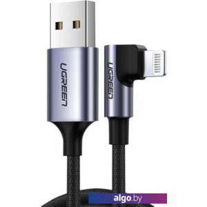 Кабель Ugreen US299 60770 USB Type-A - Lightning (1.5 м, черный)