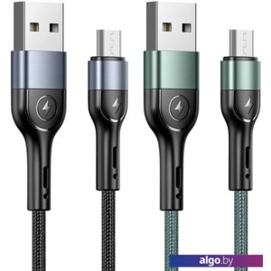 Кабель Usams U55 MicroUSB US-SJ450 (черный)