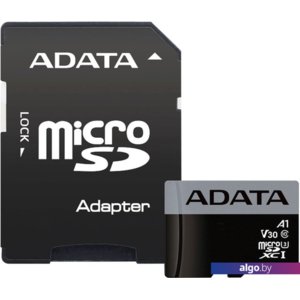 Карта памяти A-Data Premier Pro AUSDH16GUI3V30S-RA1 microSDHC 16GB (с адаптером)