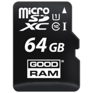 Карта памяти GOODRAM microSDXC (Class 10) UHS-I 64GB + адаптер [M1AA-0640R11]