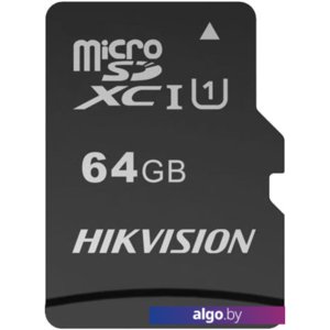 Карта памяти Hikvision microSDHC HS-TF-C1(STD)/64G/Adapter 64GB (с адаптером)