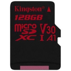 Карта памяти Kingston Canvas React SDCR/128GB microSDXC 128GB (с адаптером)