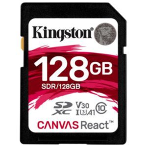 Карта памяти Kingston Canvas React SDR/128GB SDXC 128GB