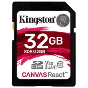 Карта памяти Kingston Canvas React SDR/32GB SDHC 32GB