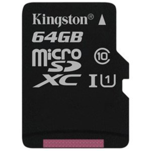 Карта памяти Kingston Canvas Select SDCS/64GB microSDXC 64GB (с адаптером)