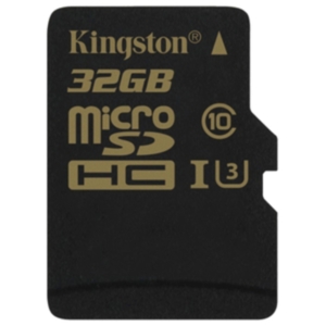 Карта памяти Kingston Gold microSDHC UHS-I (Class 3) U3 32GB [SDCG/32GBSP]
