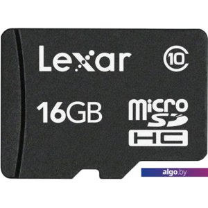 Карта памяти Lexar LFSDM10-16GABC10 microSDHC 16GB