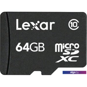 Карта памяти Lexar LFSDM10-64GABC10 microSDXC 64GB