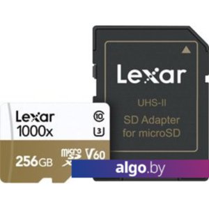 Карта памяти Lexar LSDMI256CBEU1000R microSDXC 256GB + адаптер