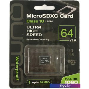 Карта памяти QUMO microSDXC QM64GMICSDXC10U1NA 64GB