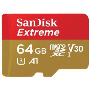 Карта памяти SanDisk Extreme microSDXC UHS-I + адаптер 64GB [SDSQXAF-064G-GN6MA]
